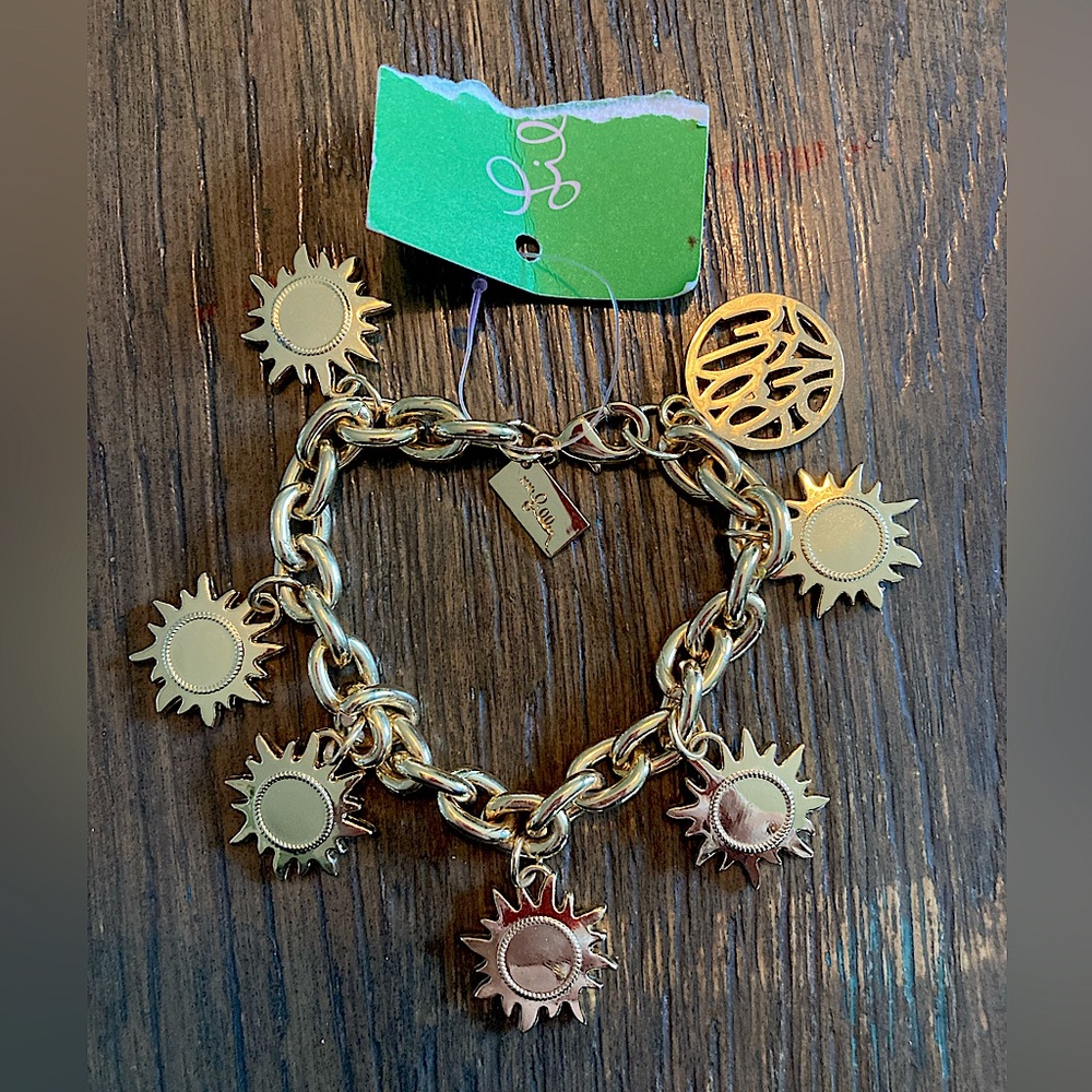 Lilly Pulitzer Gold Sun Bracelet - NEW